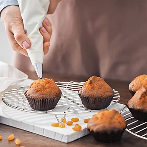 TeamFar Round Cooling Rack Set of 2, 10½ Inch - size: 10.5"