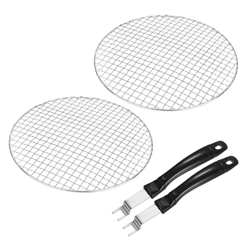 M METERXITY 2-Set Cooling Rack 11.6" Round 201 Stainless Steel, Silver - size: 11.6 Inch