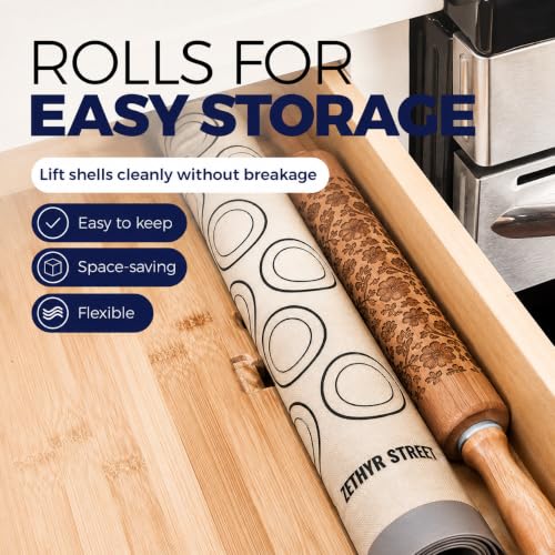 Macaron Baking Mat Silicone Non Stick, 3/4 Sheet Reusable Pack of 3 Gray - color: Macaron Baking Mats Gray, size: 3/4 Size Pack Of 3