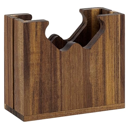 CUTHOLLOW Premium Acacia Adjustable Wood Bagel Slicer Holder for Slicing, Handcrafted Durable Wooden Bagel Cutter Slicer with Removable Insert for Breakfast Kitchen Restaurant Bagel Bar English Muffin