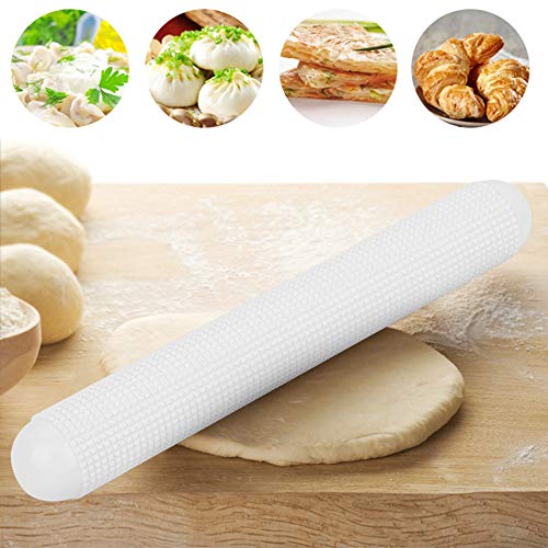 Rolling Pin, 9.8in ABS Fondant Roller with Bumped Point, Ergonomic Fondant Cake Dough Roller, Practical Nonstick Rolling Pins for Cake Bread Noodle Pastry