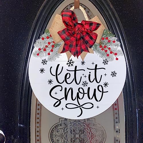 Christmas Stencils for Crafts Reusable Merry Christmas Porch Sign Stencils - style: 9 Christmas Sign