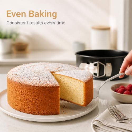 Springform Pan 6 Inch, Round Cake Pan with Removable Bottom