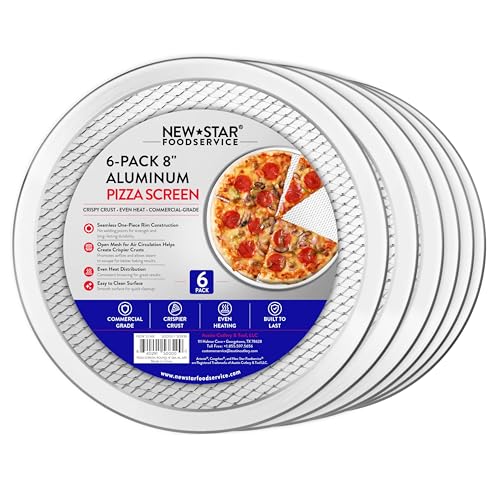 New Star Foodservice Aluminum Pizza Baking Screen, 8 Inch - size: 8-Inch