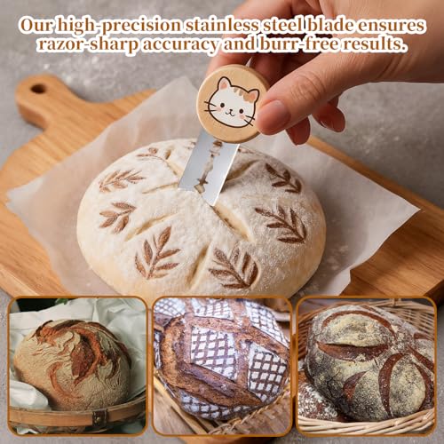 50 PCS Bread Lame Blades Refill - Surgical Grade Stainless Steel Bread Scoring Blades for Sourdough Baking, Ultra Sharp Replacement Razor Blade, French Dough Bread Lame Razors Knife for Sourdough Bake