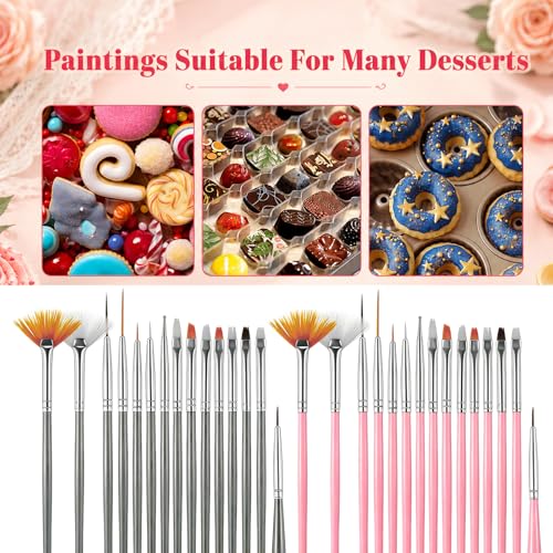 30 PCS Cake Decorating Brushes Cookie Decorating Pastry Brush