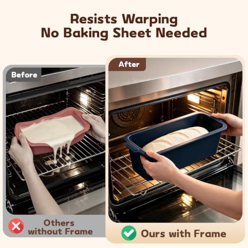 Silicone Long Bread Loaf Pan: 12x4.2x4.5 Inch Homemade Sandwich Baking Mold - color: Gray, size: 12 x 4.2 Inches