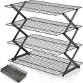 4-Tier Cooling Racks for Baking & Cooking,Collapsible,10" x 16.7"
