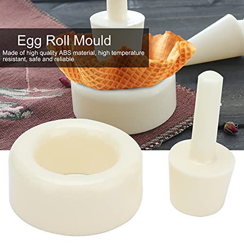 Crispy Waffle Cone Maker, Plastic Ice Cream Maker Cone Roller Forming Tool Waffle Cone Shaper Pastry Ice Cream Waffle for Kitchen - color: #2