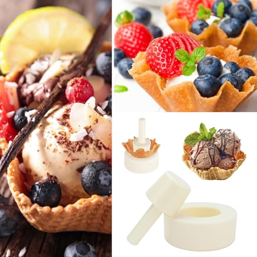 Crispy Waffle Cone Maker, Plastic Ice Cream Maker Cone Roller Forming Tool Waffle Cone Shaper Pastry Ice Cream Waffle for Kitchen - color: #2
