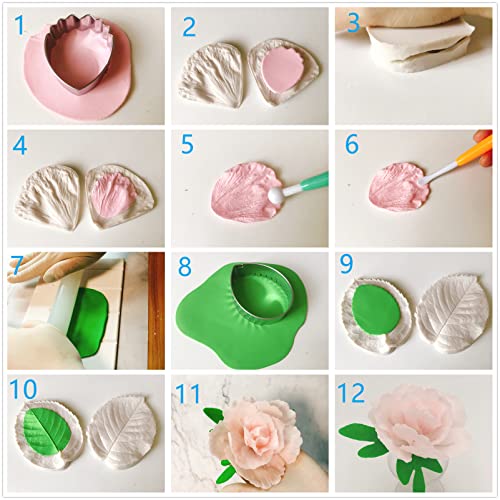 6set Gum Paste Fower Cutter Set Cookie Cutter for Wedding Cake Decorating