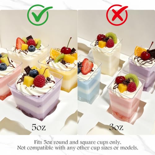 Dessert Shooter Boxes, Pack of 6, Each Holds 12 5oz Cups - size: 12.6x8.9x5.3 inches