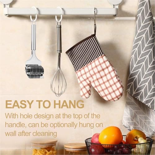 2PCS Noodle Cutter,Pasta Roller Tool for Homemade Noodles,Stainless Steel Noodle Maker for Kitchen Cooking Tools (Stainless steel)