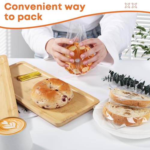 Cellophane Treat Bags 5x7 In 100 Pcs Clear Gift Bags for Cookie Packaging - color: Clear 5"x7"
