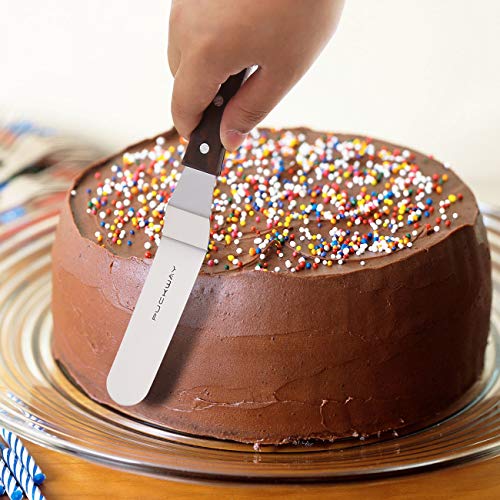 Offset Cake Icing Spatula Set of 4, 4"-6"-8"-10"