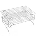 P&P CHEF 2 Tier Stackable Cooling Racks for Cooking and Baking, 15" x 10"