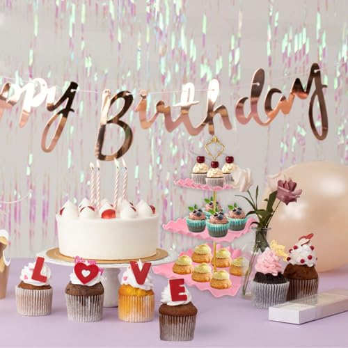 5 Pcs Dessert Table Display Set, Square Cupcake Stand, Pink - color: Pink Square
