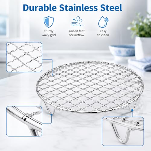 6 Inch Small Cooling Rack For Cooking,Baking,Steaming,BBQ