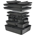 Wildone 13-Piece Baking Pans Set, Nonstick Bakeware Sets, Black - color: Black