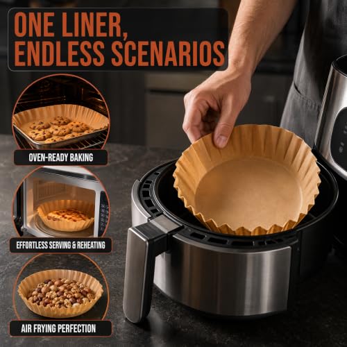 50 Pcs 6" Parchment Liners for Basque Cheesecake, Round Pan - size: 6inches