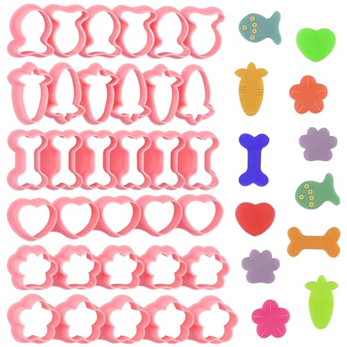HUAKENER Mini Cookie Cutters - Biscuit Molds, Cute Cookie Cutter Set