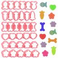 HUAKENER Mini Cookie Cutters - Biscuit Molds, Cute Cookie Cutter Set