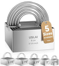 USLAI Biscuit Cutter Set (1.75, 2, 2.5, 2.75, 3.25 Inch) - size: 5 Sizes - Square