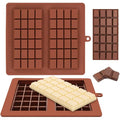 Webake Chocolate Bar Mold Silicone Break-Apart Candy Bar Molds 2 Pack for 4 Ounce Chocolate Chunk Protein Energy Bar Jumbo Chocolate Candy Bar, Easy Release Candy Molds Baking Pan - style: Chocolate Bar