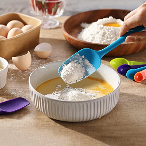 5PCS Silicone Rubber Spatula Set, VITUER Food Grade BPA-Free Spatulas for kitchen Use, Heat Resistant Spatula for Cooking & Baking, Dishwasher Safe (Pack of 2) - size: 13.5*11 (Pack of 2)
