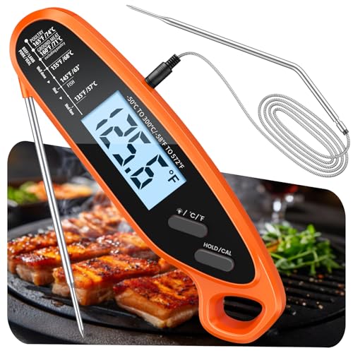 Digital Meat Thermometer for Cooking with Dual Probe