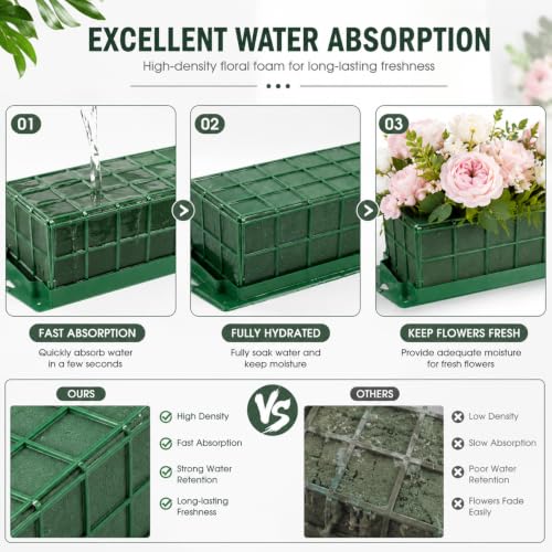8PCs Floral Foam Cage, Green
