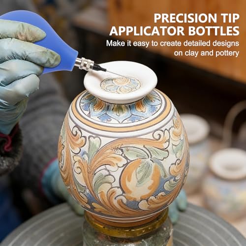 Yivioep 139-Piece Pottery Glaze Applicator Kit with 8 Needle Sizes