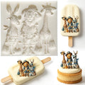 Giraffe Lion Zebra Silicone Mold for Fondant Candy Cupcake Toppers Pendants - color: Lion Zebra Silicone Molds