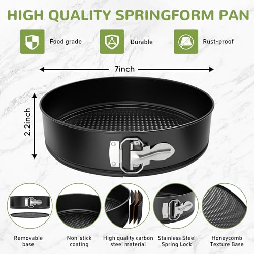 ZeroPone 7 Inch Springform Pan with Removable Bottom - size: 7 Inch