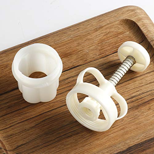 Cookie Stamp Mooncake Mold Set, Cookie Press Maker 50g Shaper - size: 50g 6pcs stamps