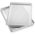 GRIDMANN 18" x 26" Commercial Grade Perforated Aluminum Baking Sheet Pan, Full Size Baking Tray - 6 Pans - size: 6 Pans - Perforated