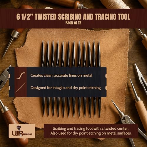 UJ Ramelson Twisted Scriber Tool Needle, 12 Pack - style: Twisted Scriber Needles – 12-Piece