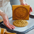 Carved Wooden Gingerbread Cookie Mold,3D Wooden Baking Mold Cookie Biscuit Press Stamp Molds,Cookie Cutter,Cookie Stamp,DIY Biscuit Stamp Mould for Halloween Thanksgiving Christmas(Rose hips-Small) - color: 6#-Rose hips-Small