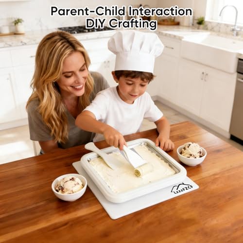 Rolled Ice Cream Maker, 304 Stainless Steel, White - color: White