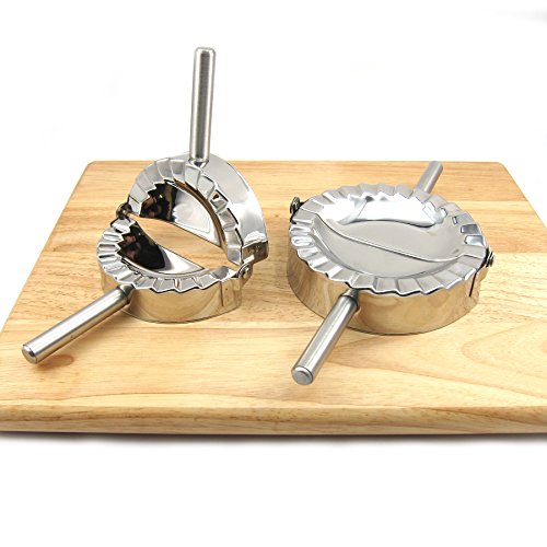 Best Utensils Stainless Steel Ravioli Mould Pierogi Dumpling Maker Wrapper Pastry Dough Cutter Kitchen Accessories (M: 4 inch) - size: Medium 4 inches