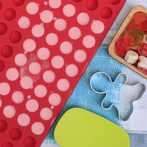 Mini Round Silicone Molds, 148 Cavities Semi Sphere - color: Round