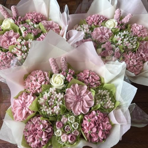 17 Pcs Stainless Steel Seamless Russian Flower Icing Tips Set - color: SILVER MRF0062