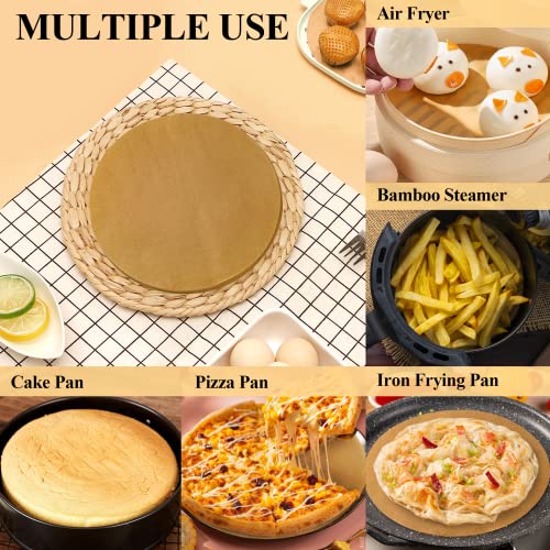 DISSKNIC 200PCS Unbleached Parchment Paper for Air Fryer Liners,9x13 Inch Precut Parchment Paper for Baking Sheet,Best Baking Supplies Baking Paper for Toaster Oven,Cookie sheet,Baking pan,Bread pan