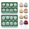 2pack Silicone Lollipop Molds with Sticks for Hard Candy (2pcs Princess) - color: 2pcs Princess