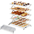 Novabright 5 Tier Collapsible Cooling Rack for Baking 16" x 10" Stainless