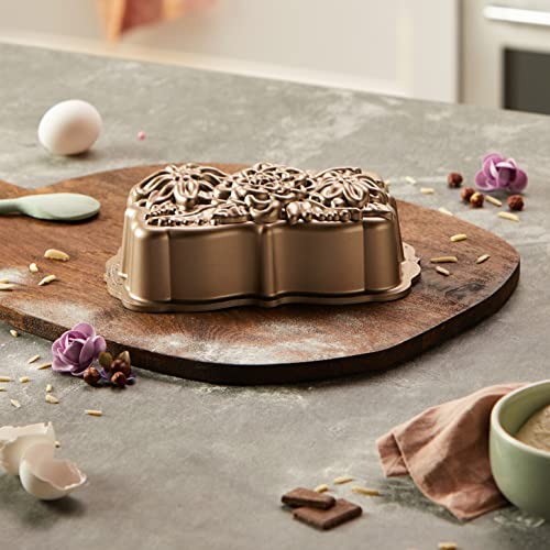 Nordic Ware Wildflower Loaf Pan, 6-Cup, Toffee - style: Loaf Pan, 6-Cup, Toffee
