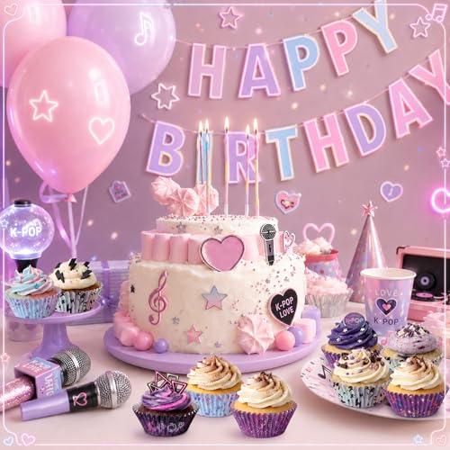 Reallnaive 300Pcs Cupcake Liners for Party Supplies, Kpop, Purple - color: Purple, style: Kpop