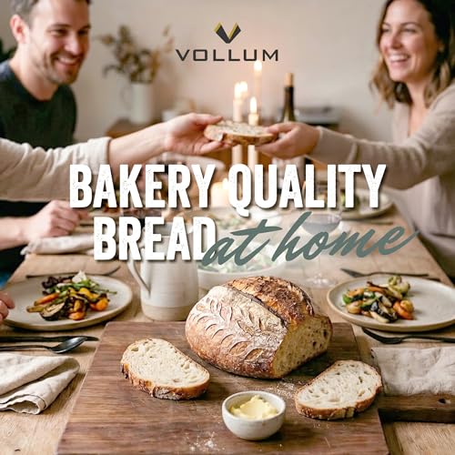 Vollum Banneton Bread Proofing Basket with Liner – Rectangular Brotform - size: 12.25" x 6" x 3.5"H, style: Rectangular