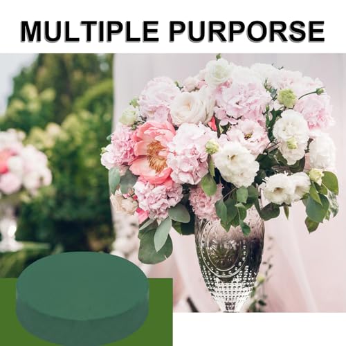 IHDYPPEW 10 PCS Floral Foam Blocks, 7 Inch Large Dry Round Green Floral Foam for Flower Arrangements, Perfect for Crafting, Floral Arranging, Weddings and Floral Creation - size: 7 Inch