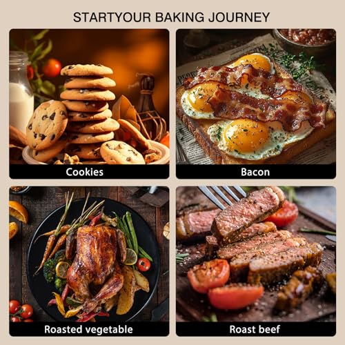 GIUOIDUO 2-Pack Commercial & Home Baking Sheet Pans - Heavy Duty Nonstick Carbon Steel Cookie Trays, Warp-Resistant Oven Pans for Baking, Roasting & Sheet Pan Meals (17.5x11.8 Inch) - size: Black (17.5X11.8) 2 pieces